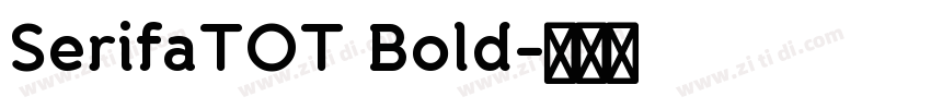 SerifaTOT Bold字体转换